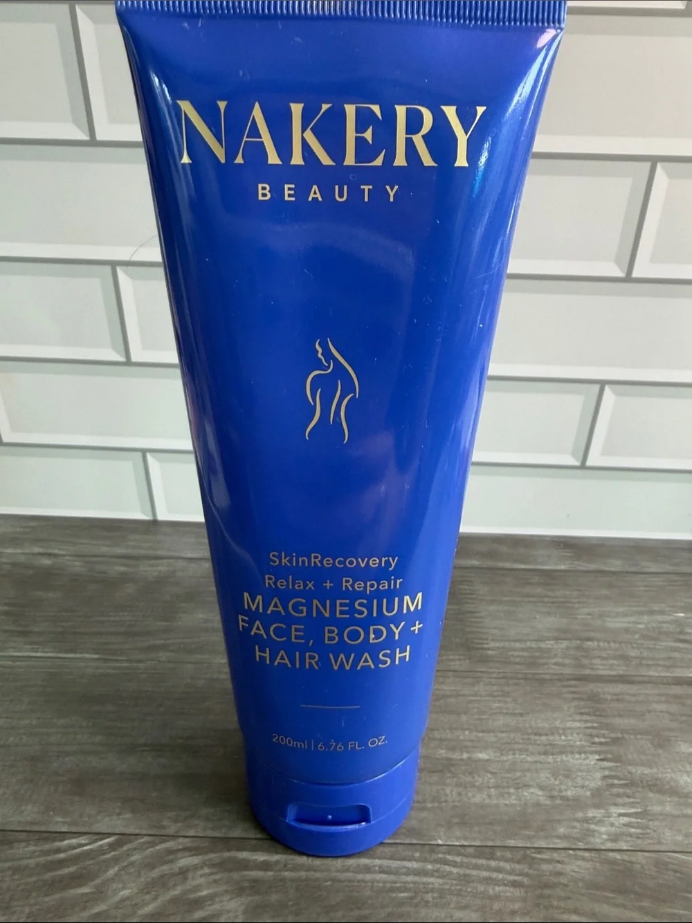 Nakery Beauty Magnesium Face, Body + Hair Wash - Blue Tube